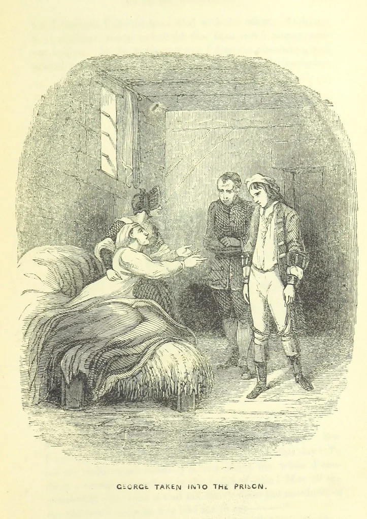 An illustration from The Vicar of Wakefield ... And a prefatory memoir by G. Moir Bussey ... Embellished with ... two hundred engravings on wood, etc, 1845, leaf 255