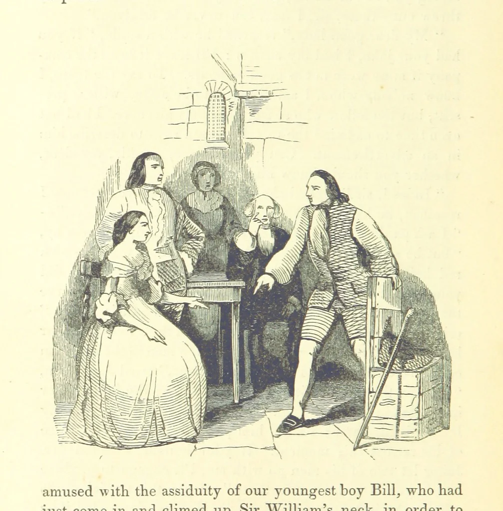 An illustration from The Vicar of Wakefield ... And a prefatory memoir by G. Moir Bussey ... Embellished with ... two hundred engravings on wood, etc, 1845, leaf 274