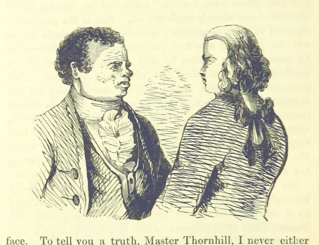 An illustration from The Vicar of Wakefield ... And a prefatory memoir by G. Moir Bussey ... Embellished with ... two hundred engravings on wood, etc, 1845, leaf 280