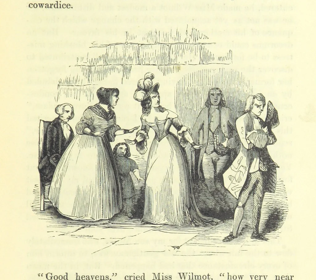 An illustration from The Vicar of Wakefield ... And a prefatory memoir by G. Moir Bussey ... Embellished with ... two hundred engravings on wood, etc, 1845, leaf 283