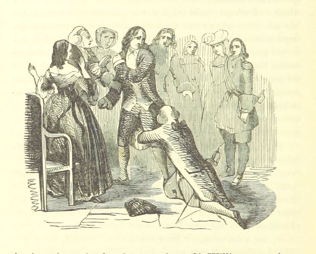 An illustration from The Vicar of Wakefield ... And a prefatory memoir by G. Moir Bussey ... Embellished with ... two hundred engravings on wood, etc, 1845, leaf 290