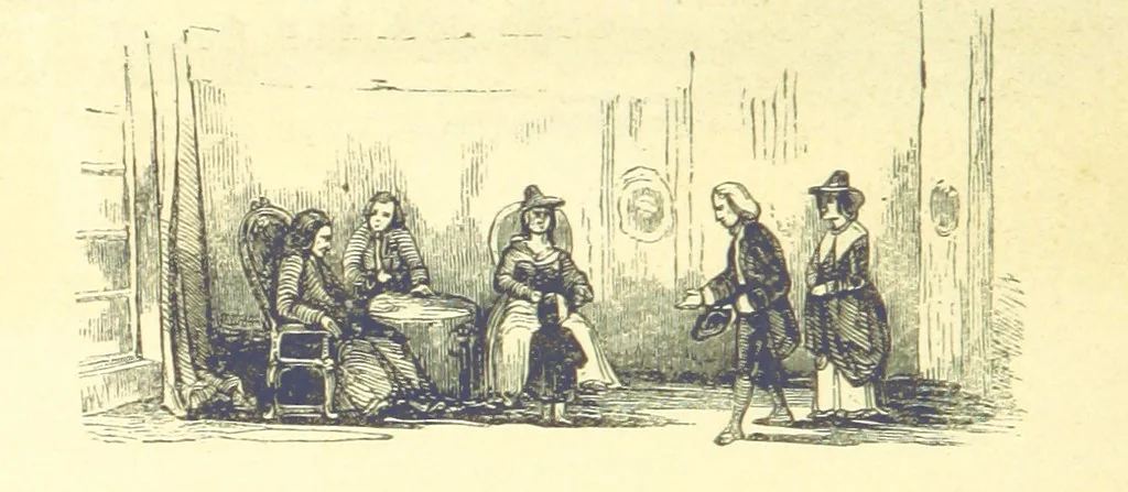 An illustration from The Vicar of Wakefield ... And a prefatory memoir by G. Moir Bussey ... Embellished with ... two hundred engravings on wood, etc, 1845, leaf 36