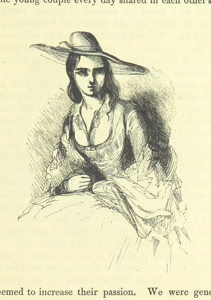 An illustration from The Vicar of Wakefield ... And a prefatory memoir by G. Moir Bussey ... Embellished with ... two hundred engravings on wood, etc, 1845, leaf 43