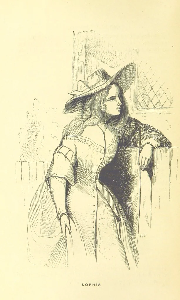 An illustration from The Vicar of Wakefield ... And a prefatory memoir by G. Moir Bussey ... Embellished with ... two hundred engravings on wood, etc, 1845, leaf 52