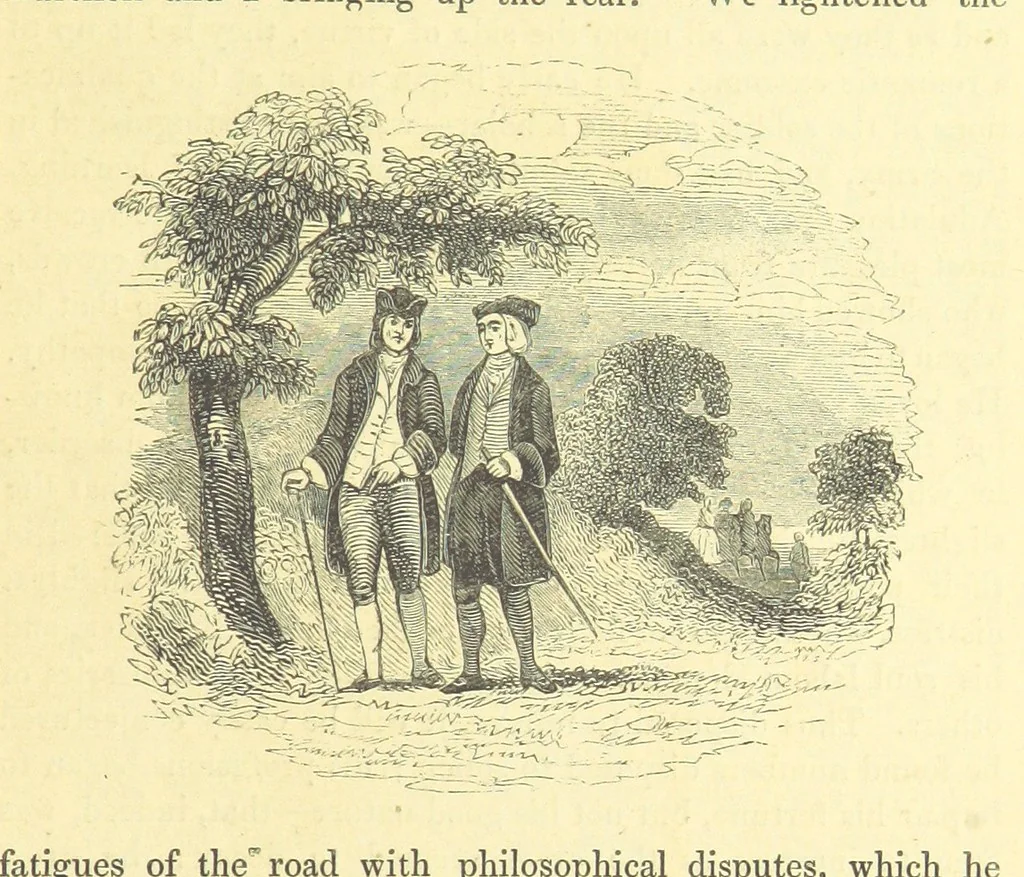 An illustration from The Vicar of Wakefield ... And a prefatory memoir by G. Moir Bussey ... Embellished with ... two hundred engravings on wood, etc, 1845, leaf 53