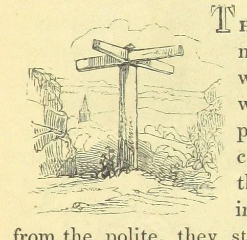 An illustration from The Vicar of Wakefield ... And a prefatory memoir by G. Moir Bussey ... Embellished with ... two hundred engravings on wood, etc, 1845, leaf 57