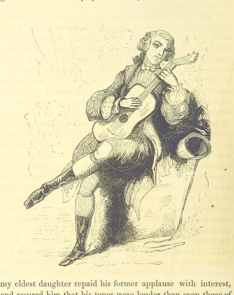 An illustration from The Vicar of Wakefield ... And a prefatory memoir by G. Moir Bussey ... Embellished with ... two hundred engravings on wood, etc, 1845, leaf 64