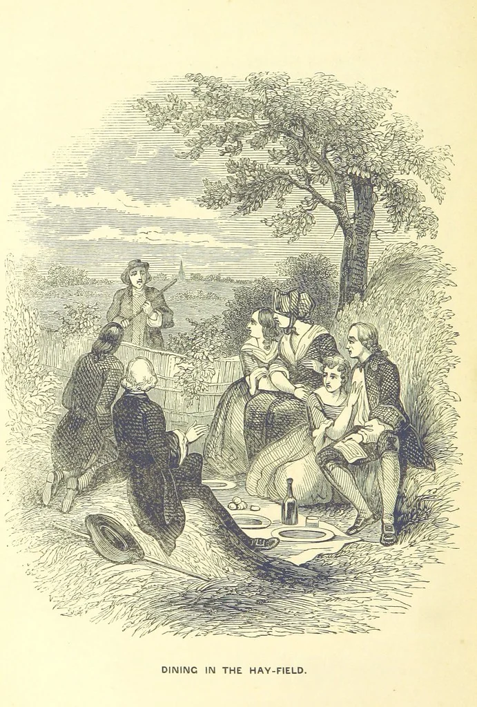 An illustration from The Vicar of Wakefield ... And a prefatory memoir by G. Moir Bussey ... Embellished with ... two hundred engravings on wood, etc, 1845, leaf 90