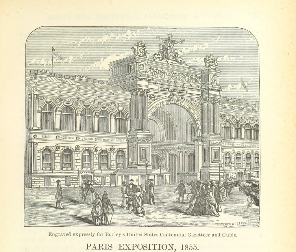 An illustration from 1776 American Enterprise. 1876. Burley's United States Centennial Gazetteer and Guide 1876 ... C. H. Kidder, editor, etc, 1876, leaf 201