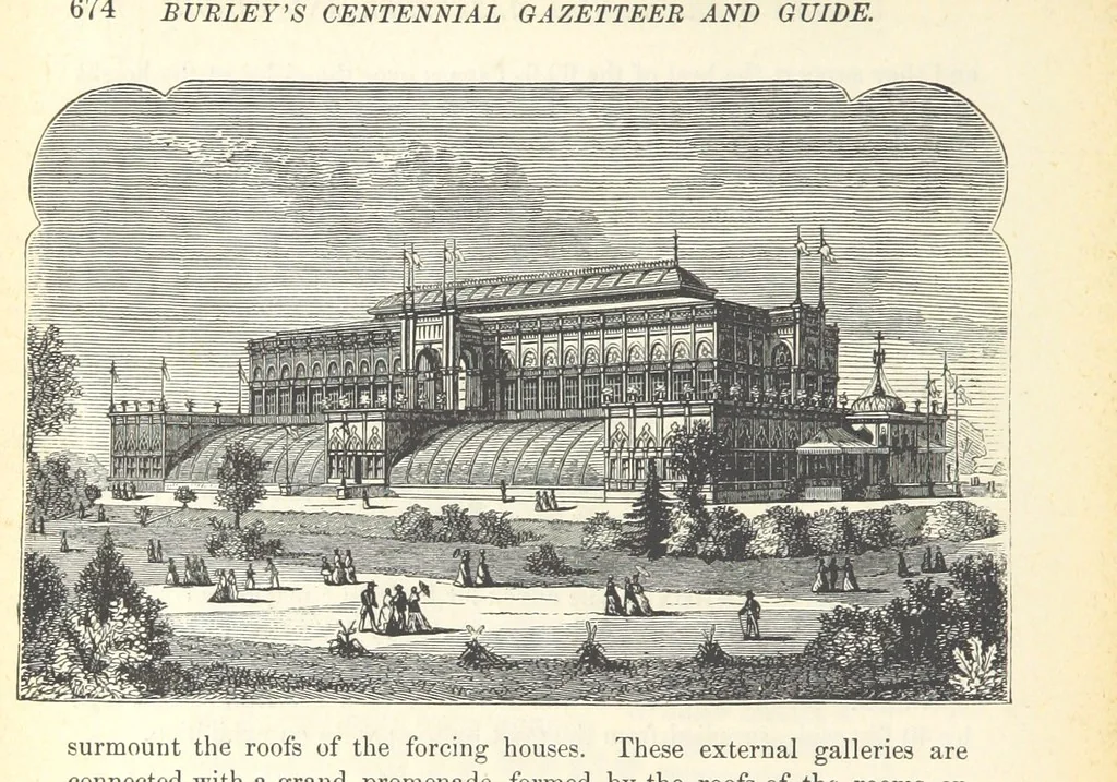 An illustration from 1776 American Enterprise. 1876. Burley's United States Centennial Gazetteer and Guide 1876 ... C. H. Kidder, editor, etc, 1876, leaf 672
