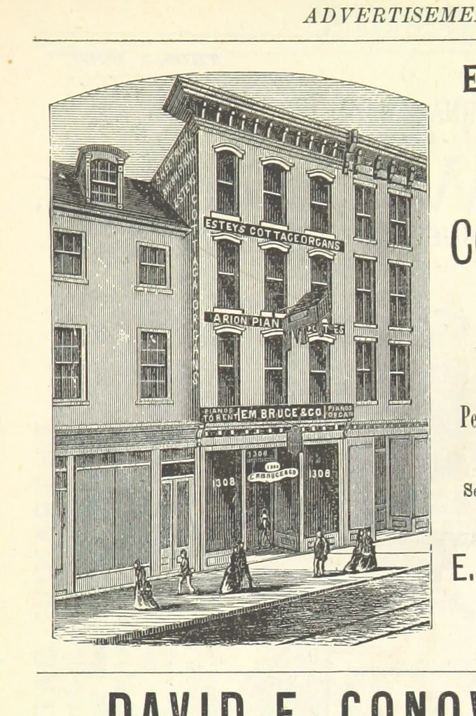 An illustration from 1776 American Enterprise. 1876. Burley's United States Centennial Gazetteer and Guide 1876 ... C. H. Kidder, editor, etc, 1876, leaf 697