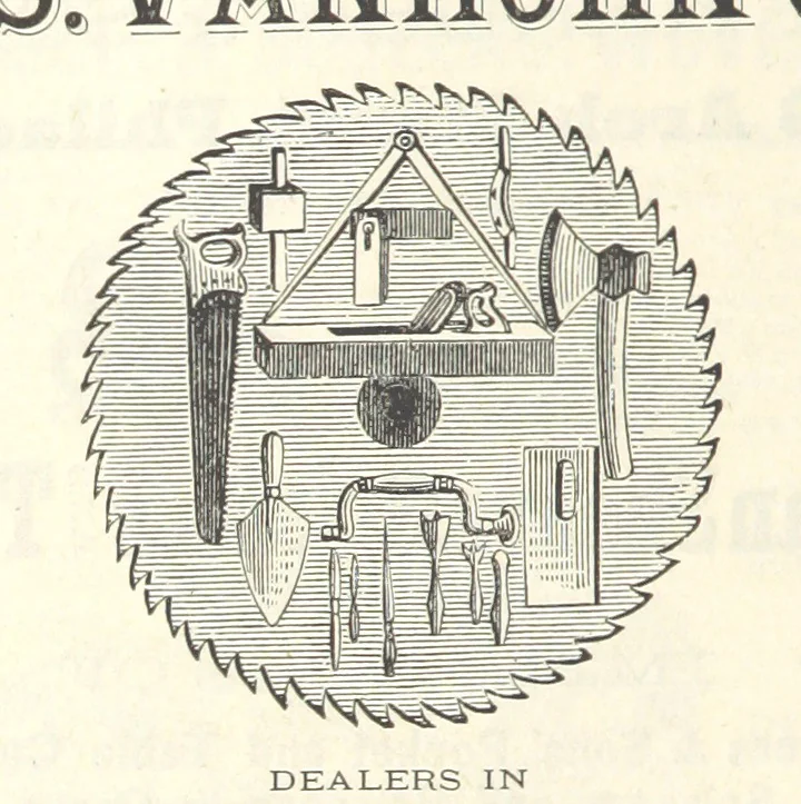 An illustration from 1776 American Enterprise. 1876. Burley's United States Centennial Gazetteer and Guide 1876 ... C. H. Kidder, editor, etc, 1876, leaf 808