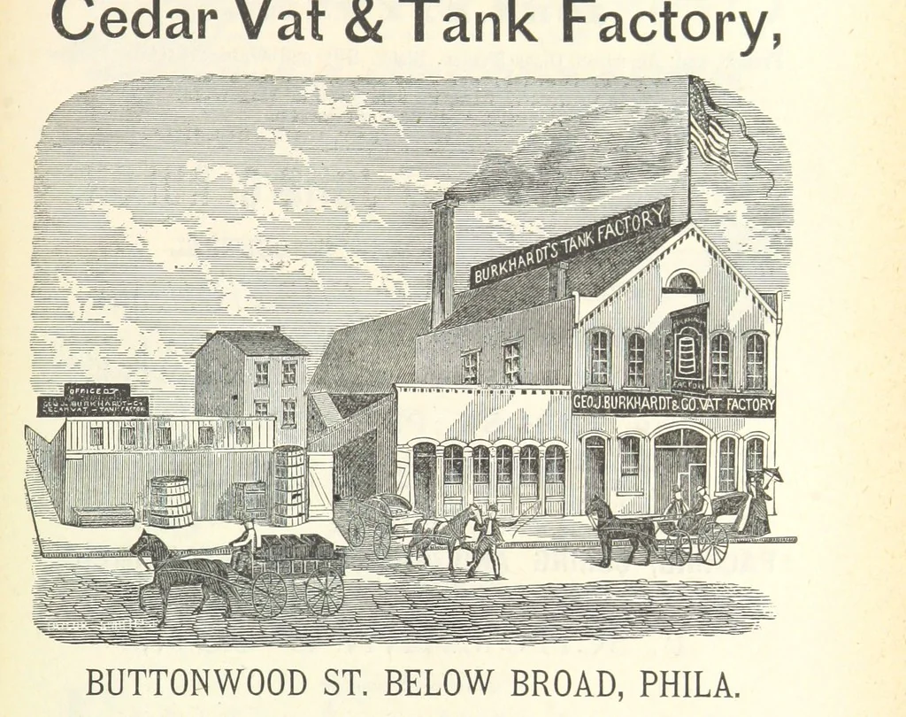 An illustration from 1776 American Enterprise. 1876. Burley's United States Centennial Gazetteer and Guide 1876 ... C. H. Kidder, editor, etc, 1876, leaf 811