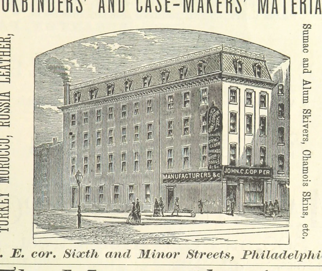 An illustration from 1776 American Enterprise. 1876. Burley's United States Centennial Gazetteer and Guide 1876 ... C. H. Kidder, editor, etc, 1876, leaf 821