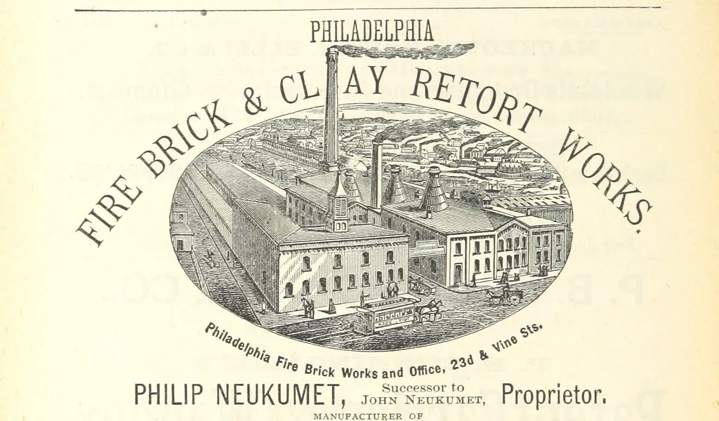 An illustration from 1776 American Enterprise. 1876. Burley's United States Centennial Gazetteer and Guide 1876 ... C. H. Kidder, editor, etc, 1876, leaf 826