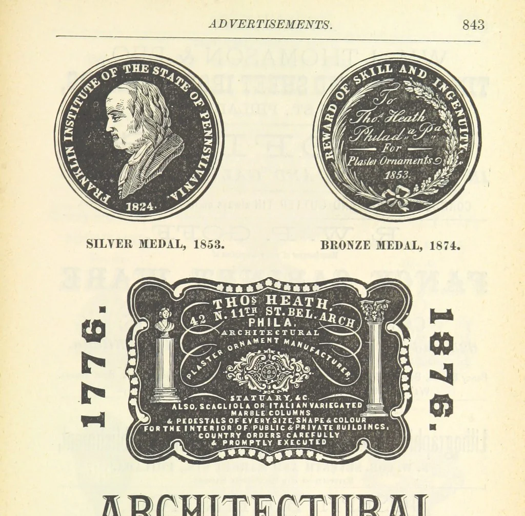An illustration from 1776 American Enterprise. 1876. Burley's United States Centennial Gazetteer and Guide 1876 ... C. H. Kidder, editor, etc, 1876, leaf 841
