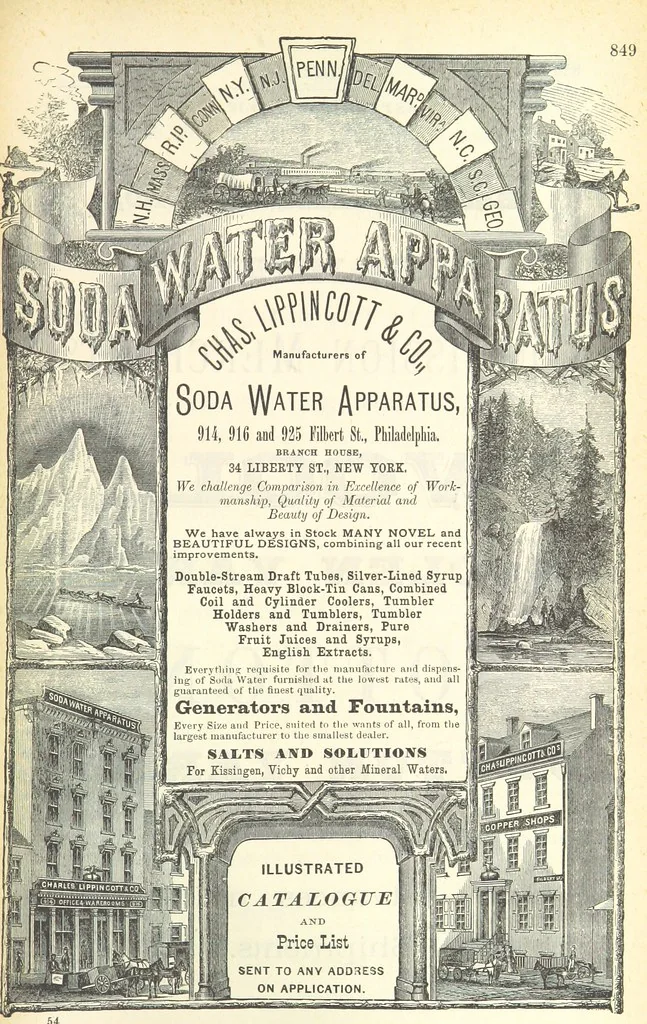 An illustration from 1776 American Enterprise. 1876. Burley's United States Centennial Gazetteer and Guide 1876 ... C. H. Kidder, editor, etc, 1876, leaf 847