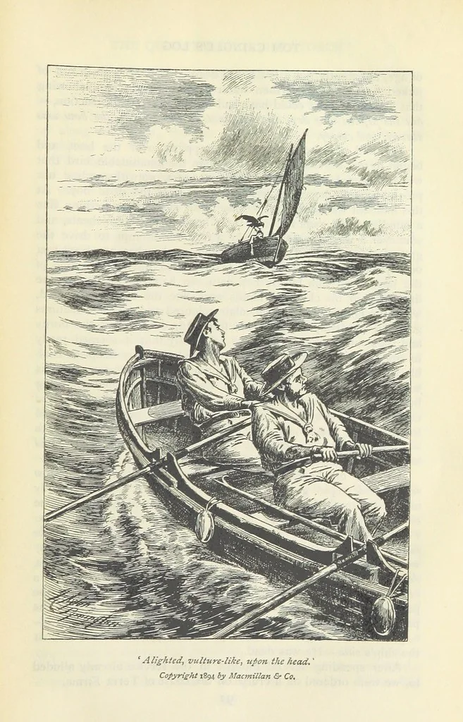An illustration from Tom Cringle's log...Illustrated by J.A. Symington, etc, 1895, leaf 119