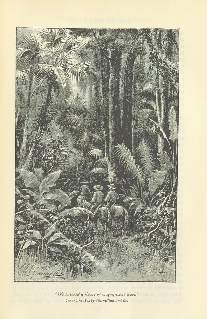 An illustration from Tom Cringle's log...Illustrated by J.A. Symington, etc, 1895, leaf 135