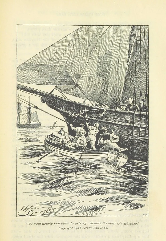 An illustration from Tom Cringle's log...Illustrated by J.A. Symington, etc, 1895, leaf 491