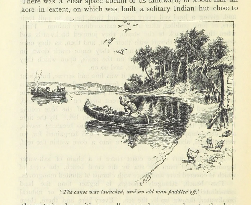 An illustration from Tom Cringle's log...Illustrated by J.A. Symington, etc, 1895, leaf 526