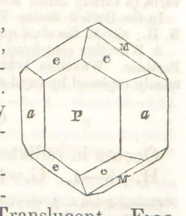 An illustration from A System of Mineralogy, comprising the most recent discoveries ... Third edition, rewritten, rearranged and enlarged, 1850, leaf 248