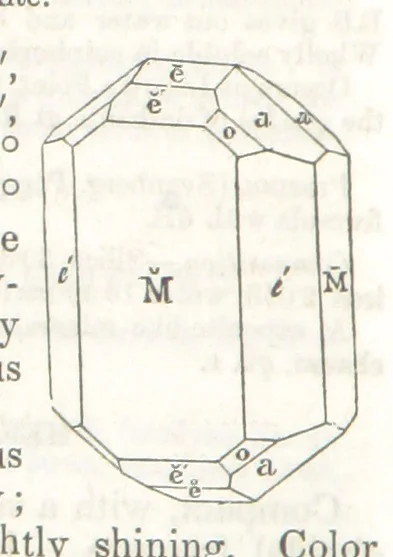 An illustration from A System of Mineralogy, comprising the most recent discoveries ... Third edition, rewritten, rearranged and enlarged, 1850, leaf 270
