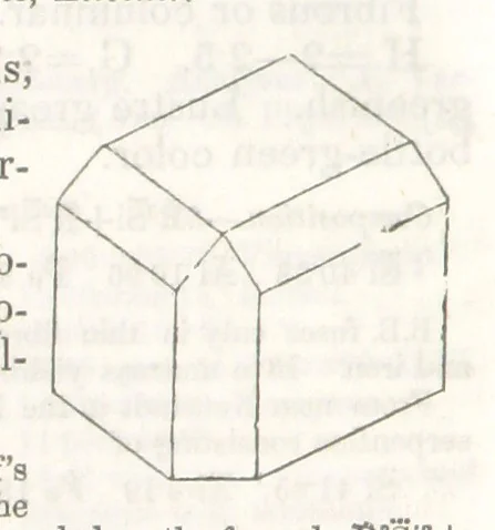 An illustration from A System of Mineralogy, comprising the most recent discoveries ... Third edition, rewritten, rearranged and enlarged, 1850, leaf 280