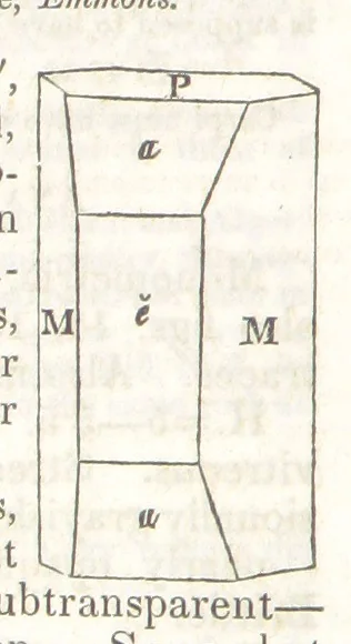 An illustration from A System of Mineralogy, comprising the most recent discoveries ... Third edition, rewritten, rearranged and enlarged, 1850, leaf 328