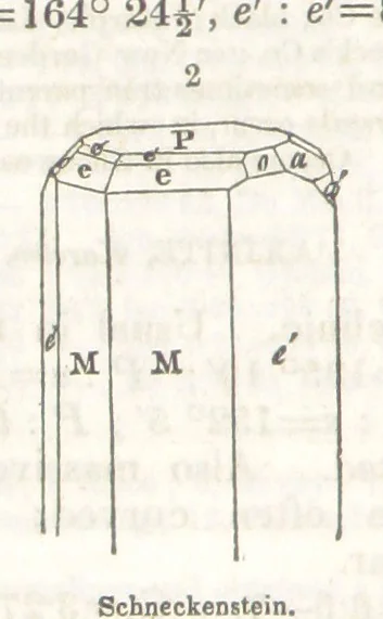 An illustration from A System of Mineralogy, comprising the most recent discoveries ... Third edition, rewritten, rearranged and enlarged, 1850, leaf 382