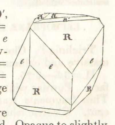 An illustration from A System of Mineralogy, comprising the most recent discoveries ... Third edition, rewritten, rearranged and enlarged, 1850, leaf 394