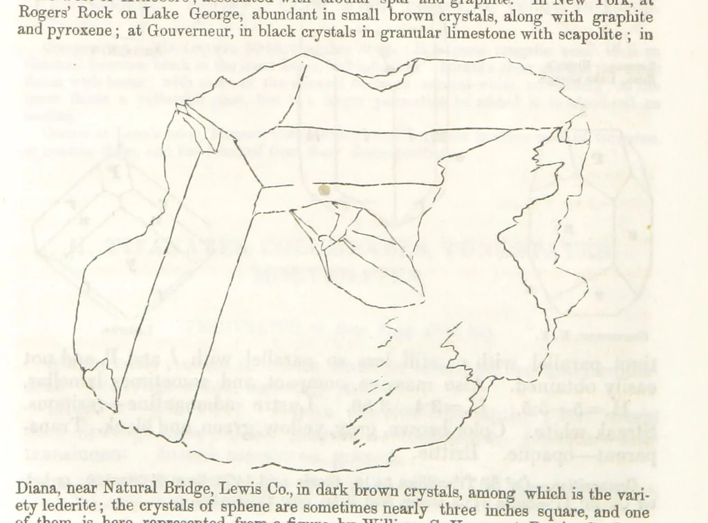 An illustration from A System of Mineralogy, comprising the most recent discoveries ... Third edition, rewritten, rearranged and enlarged, 1850, leaf 408