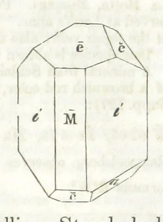 An illustration from A System of Mineralogy, comprising the most recent discoveries ... Third edition, rewritten, rearranged and enlarged, 1850, leaf 419