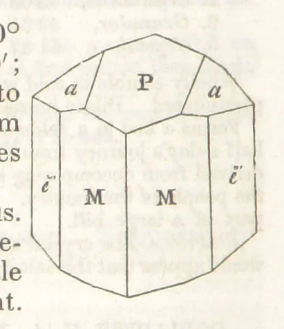 An illustration from A System of Mineralogy, comprising the most recent discoveries ... Third edition, rewritten, rearranged and enlarged, 1850, leaf 464