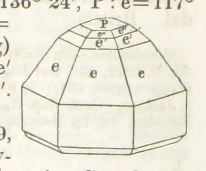 An illustration from A System of Mineralogy, comprising the most recent discoveries ... Third edition, rewritten, rearranged and enlarged, 1850, leaf 496