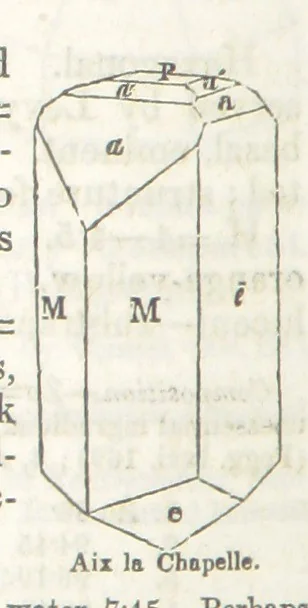 An illustration from A System of Mineralogy, comprising the most recent discoveries ... Third edition, rewritten, rearranged and enlarged, 1850, leaf 498