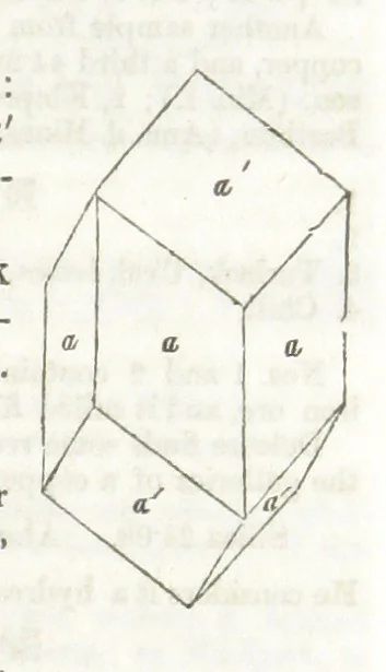 An illustration from A System of Mineralogy, comprising the most recent discoveries ... Third edition, rewritten, rearranged and enlarged, 1850, leaf 535