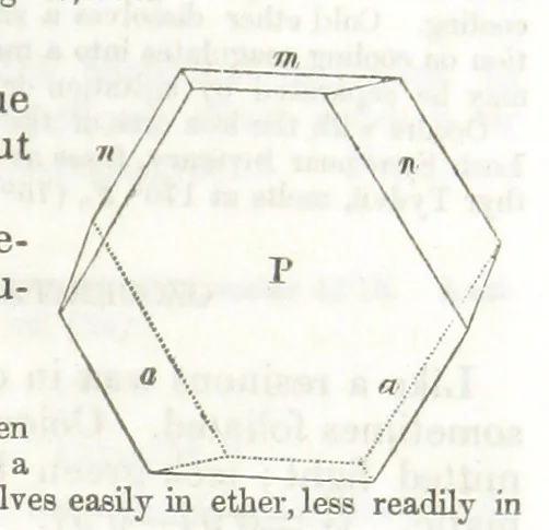 An illustration from A System of Mineralogy, comprising the most recent discoveries ... Third edition, rewritten, rearranged and enlarged, 1850, leaf 577