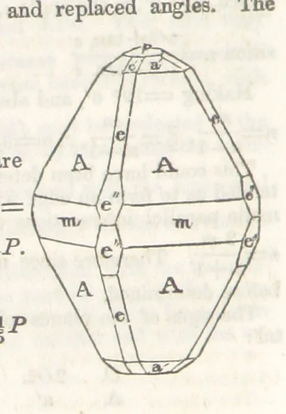 An illustration from A System of Mineralogy, comprising the most recent discoveries ... Third edition, rewritten, rearranged and enlarged, 1850, leaf 690