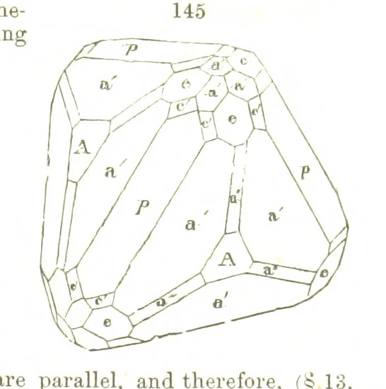 An illustration from A System of Mineralogy, comprising the most recent discoveries ... Fourth edition, rewritten, rearranged, and enlarged, 1854, leaf 101