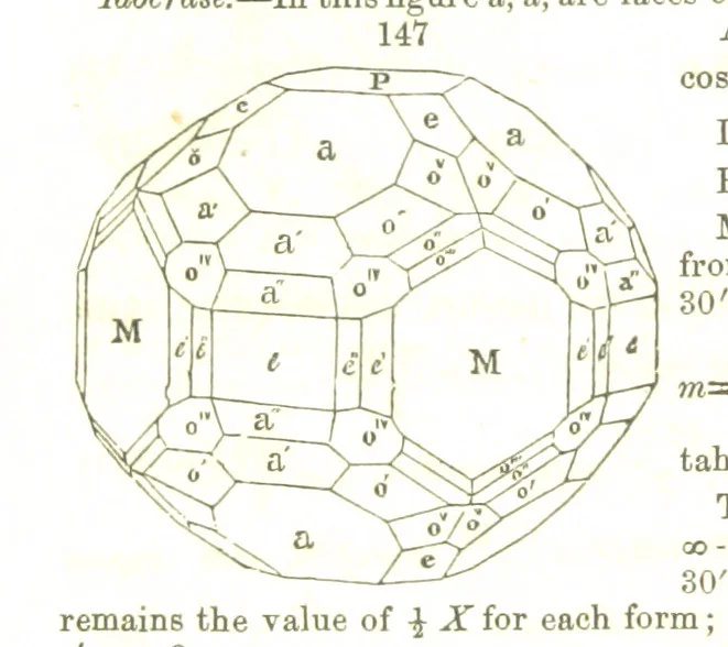 An illustration from A System of Mineralogy, comprising the most recent discoveries ... Fourth edition, rewritten, rearranged, and enlarged, 1854, leaf 102