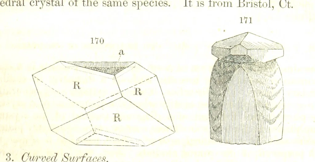 An illustration from A System of Mineralogy, comprising the most recent discoveries ... Fourth edition, rewritten, rearranged, and enlarged, 1854, leaf 121