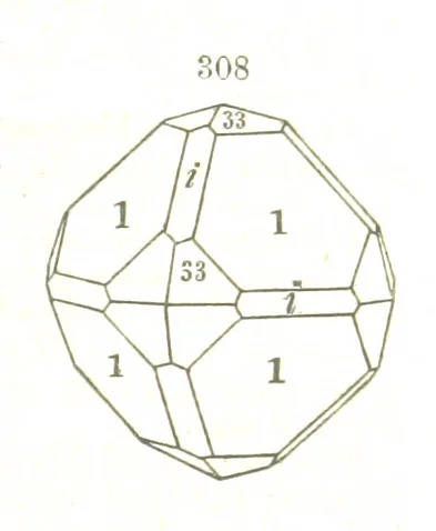 An illustration from A System of Mineralogy, comprising the most recent discoveries ... Fourth edition, rewritten, rearranged, and enlarged, 1854, leaf 431