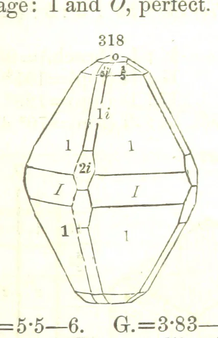 An illustration from A System of Mineralogy, comprising the most recent discoveries ... Fourth edition, rewritten, rearranged, and enlarged, 1854, leaf 449