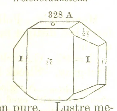 An illustration from A System of Mineralogy, comprising the most recent discoveries ... Fourth edition, rewritten, rearranged, and enlarged, 1854, leaf 453