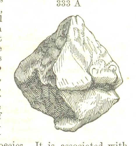 An illustration from A System of Mineralogy, comprising the most recent discoveries ... Fourth edition, rewritten, rearranged, and enlarged, 1854, leaf 463