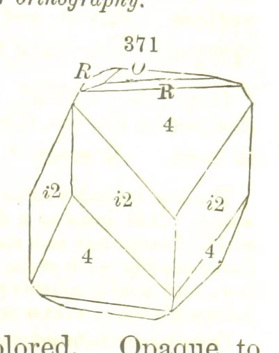 An illustration from A System of Mineralogy, comprising the most recent discoveries ... Fourth edition, rewritten, rearranged, and enlarged, 1854, leaf 509
