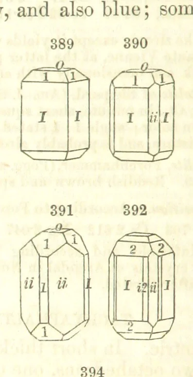 An illustration from A System of Mineralogy, comprising the most recent discoveries ... Fourth edition, rewritten, rearranged, and enlarged, 1854, leaf 526