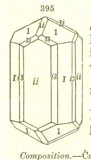 An illustration from A System of Mineralogy, comprising the most recent discoveries ... Fourth edition, rewritten, rearranged, and enlarged, 1854, leaf 528