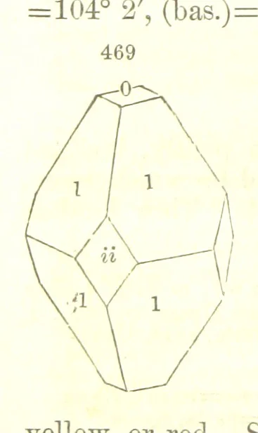 An illustration from A System of Mineralogy, comprising the most recent discoveries ... Fourth edition, rewritten, rearranged, and enlarged, 1854, leaf 632